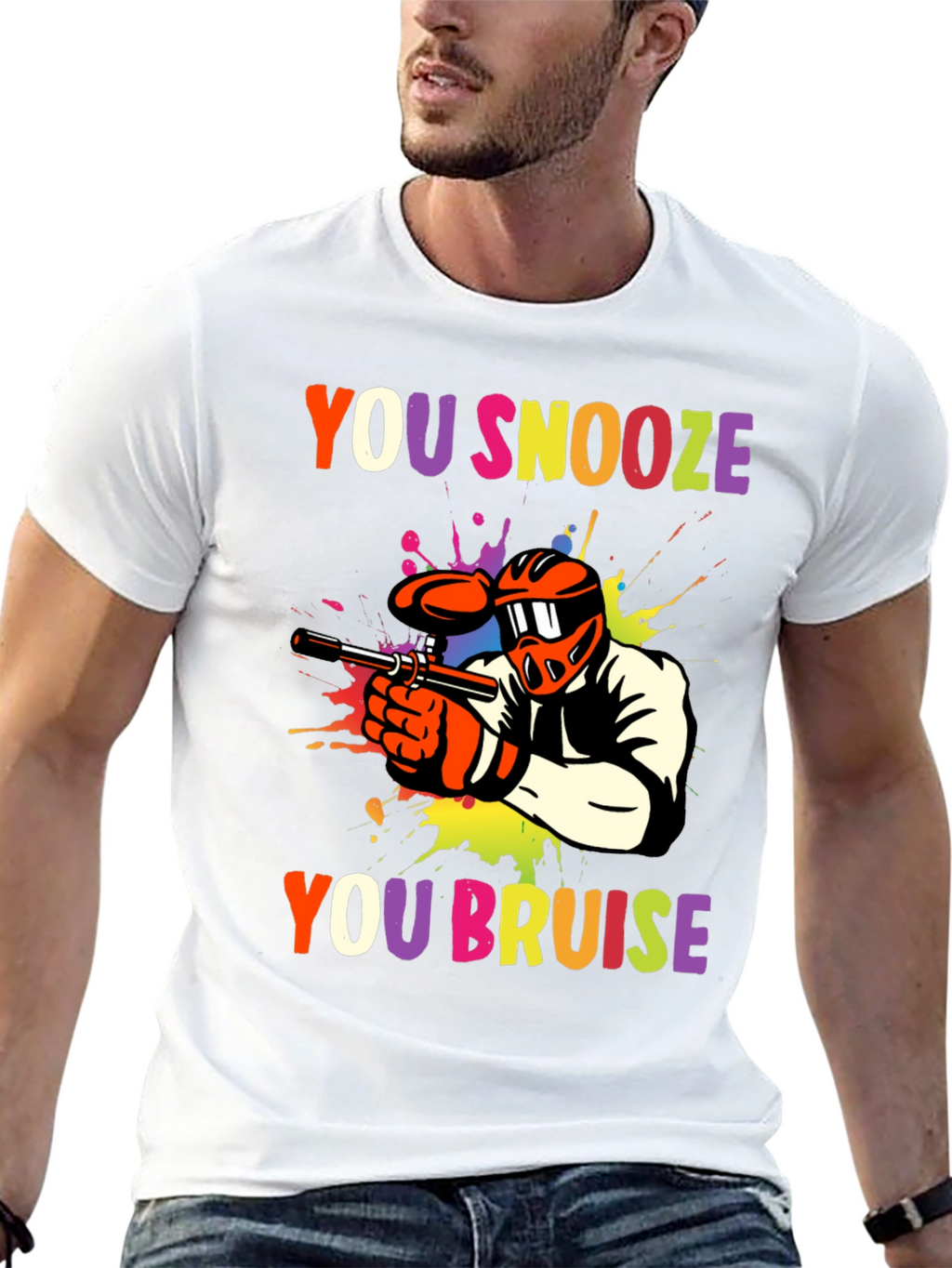 You Snooze You Bruise Paintball Graphic Tee