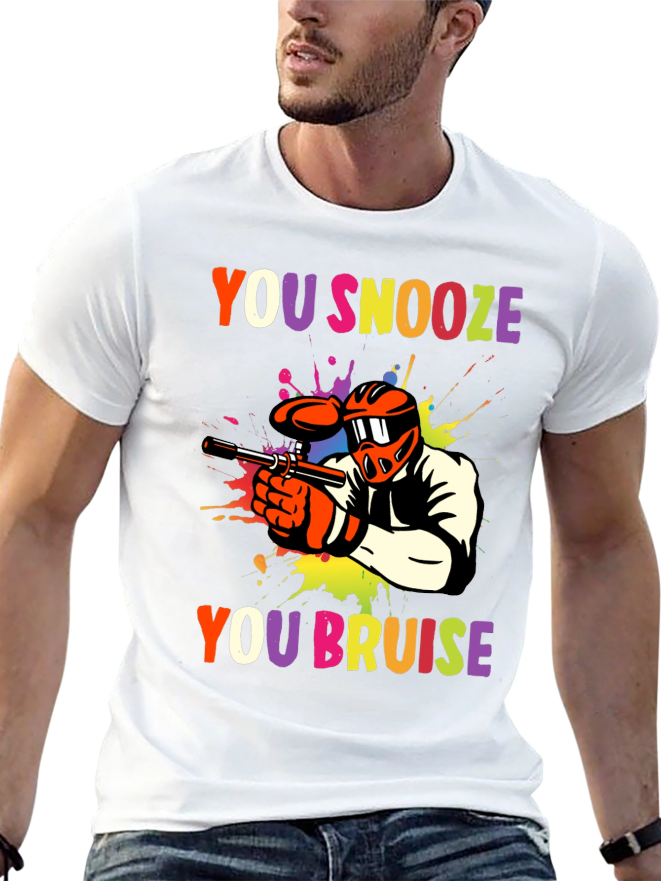 You Snooze You Bruise Paintball Graphic Tee