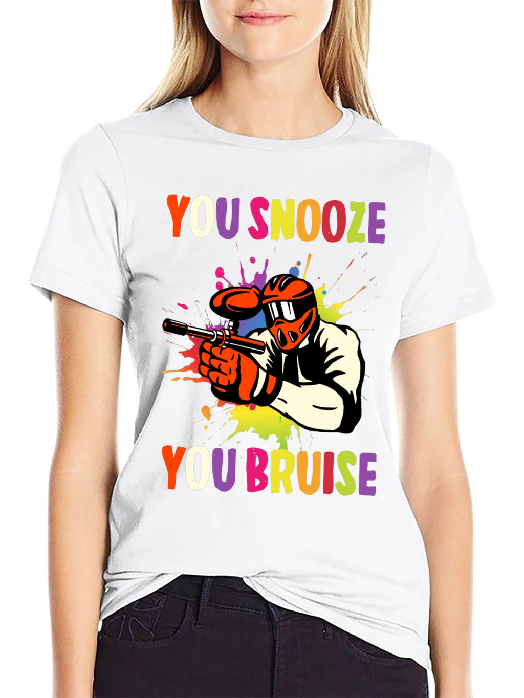 You Snooze You Bruise Paintball Graphic Tee