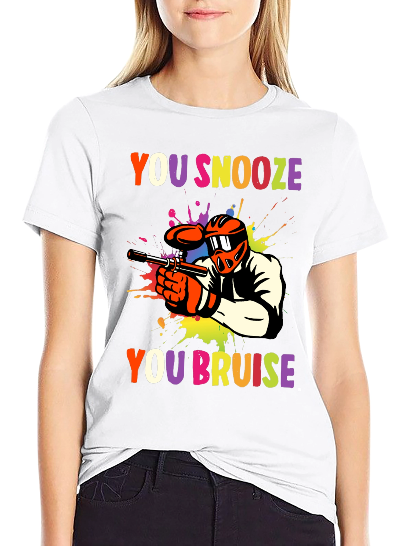 You Snooze You Bruise Paintball Graphic Tee