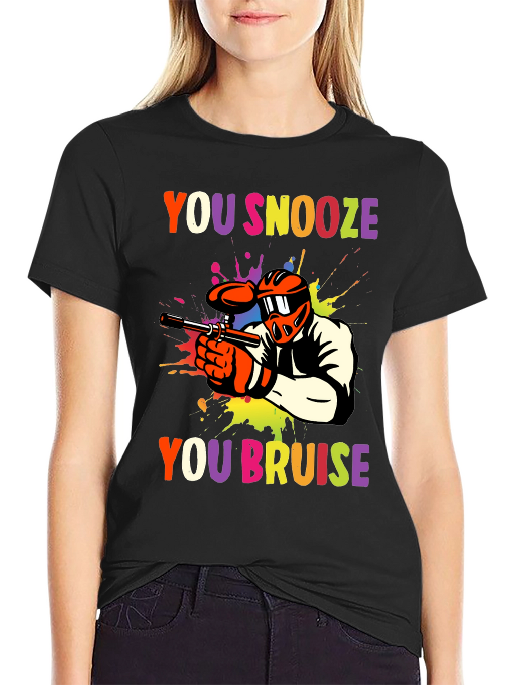 You Snooze You Bruise Paintball Graphic Tee