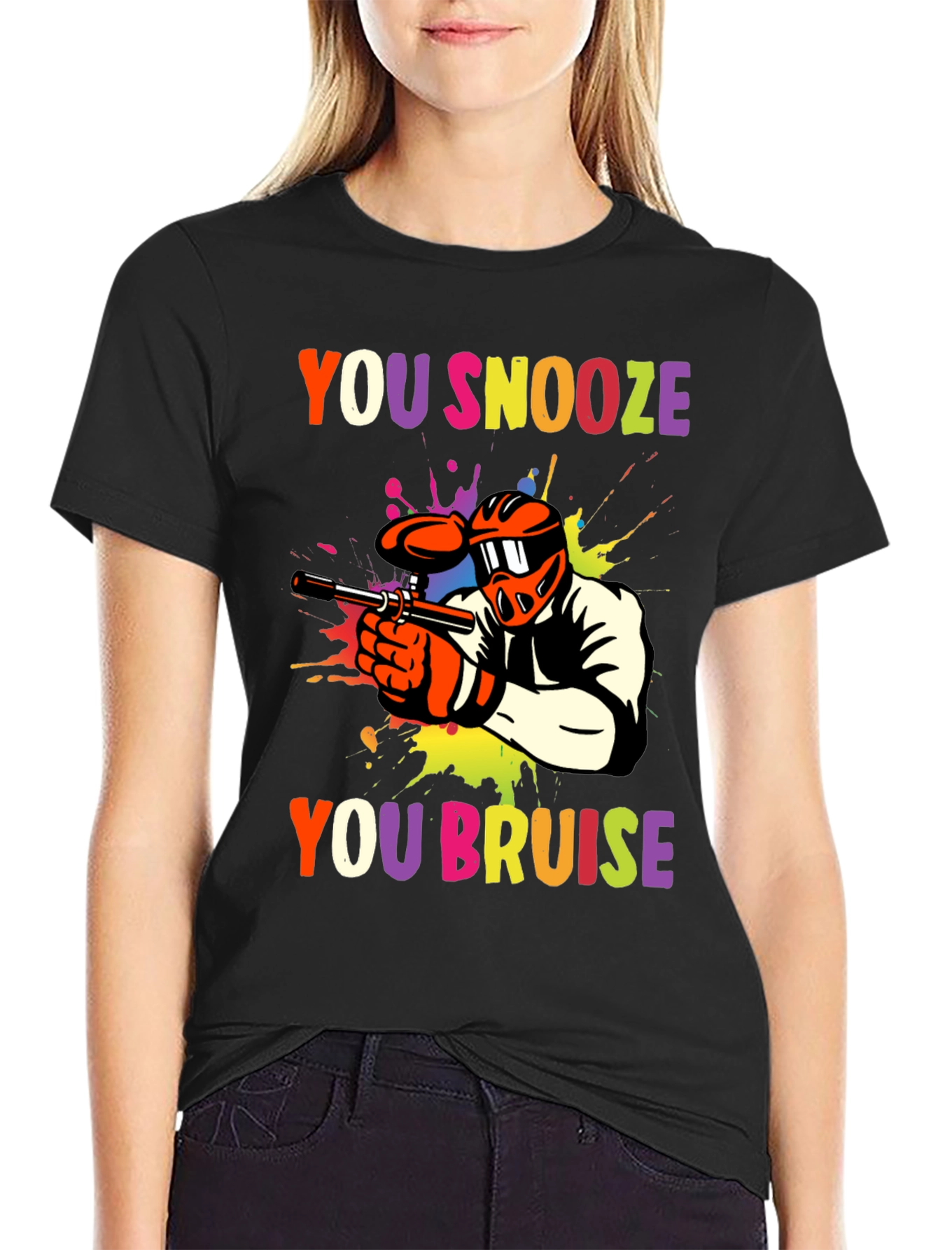 You Snooze You Bruise Paintball Graphic Tee