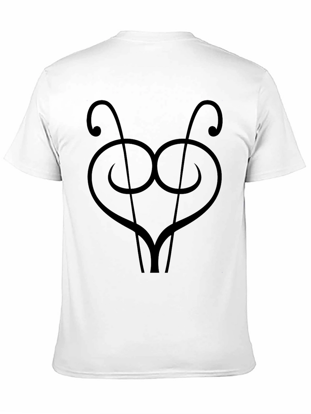 Abstract Graphic Print Black T-Shirt