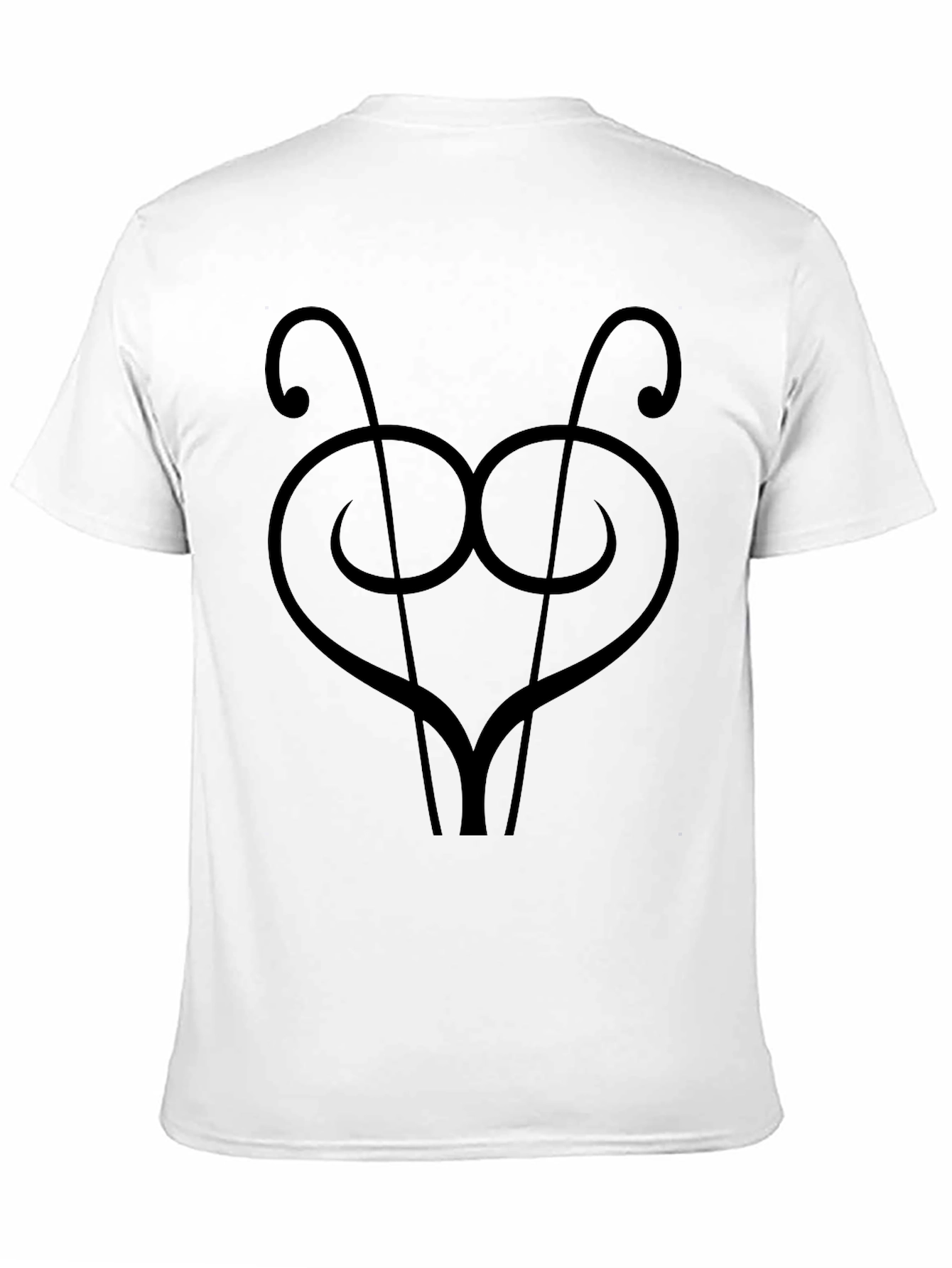 Abstract Graphic Print Black T-Shirt