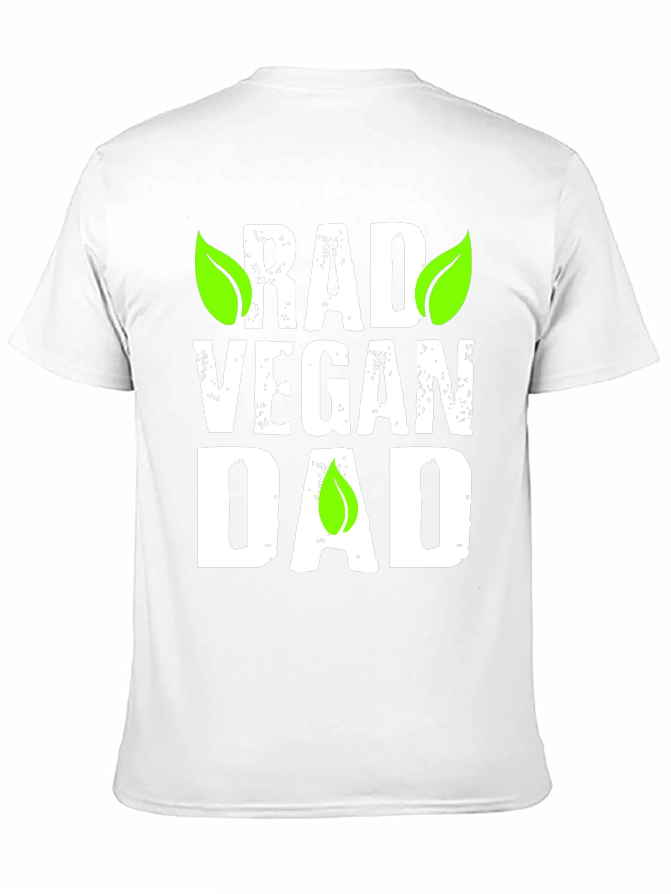 Rad Vegan Dad Graphic T-Shirt - Black