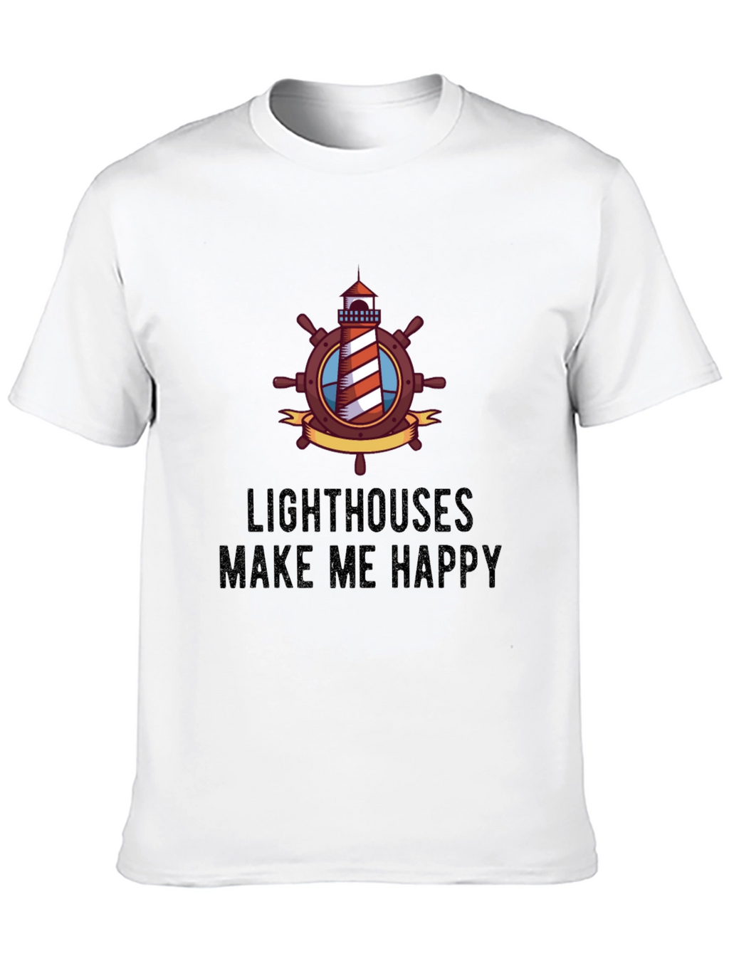 Lighthouses Make Me Happy Graphic Tee
