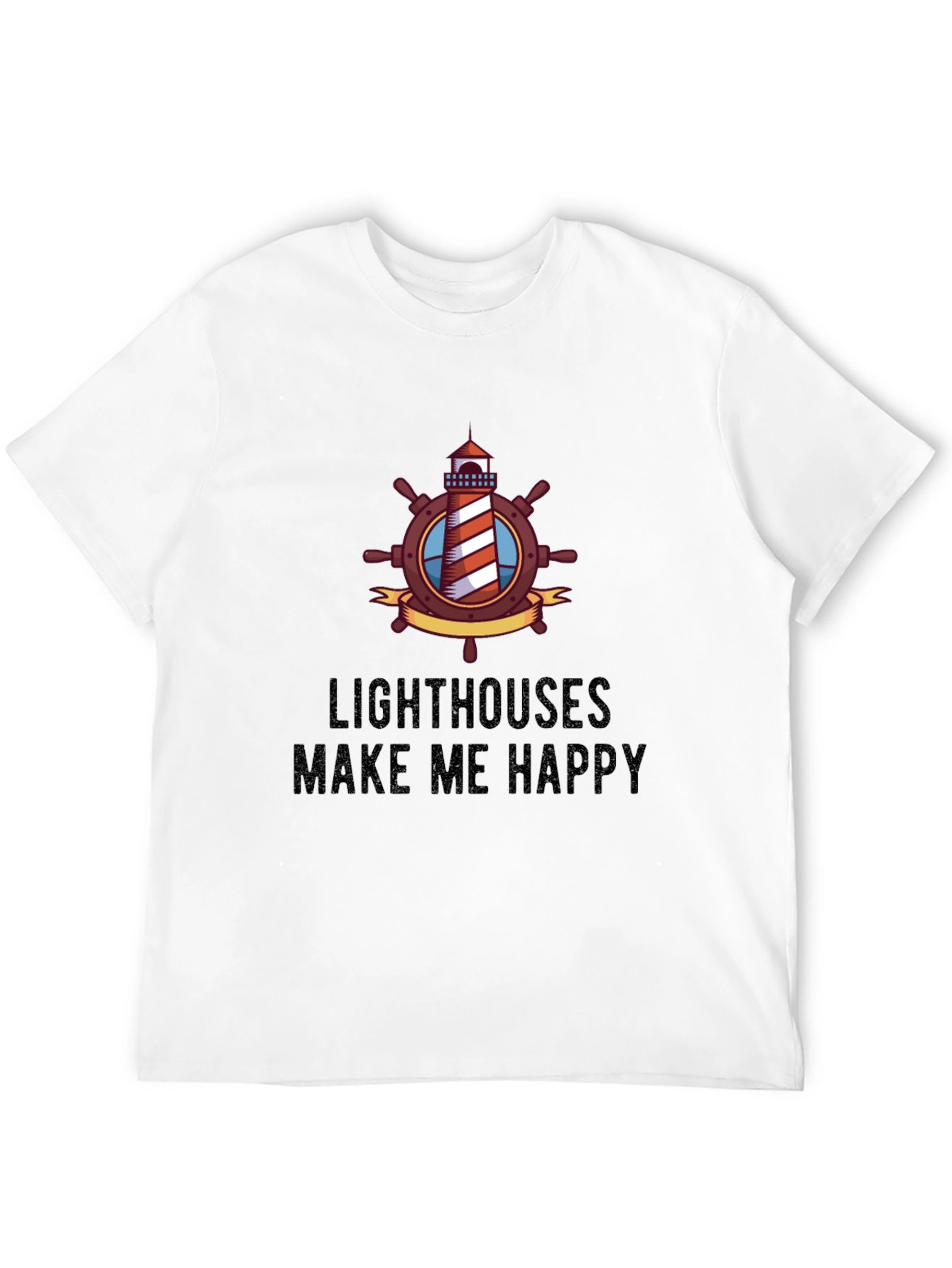 Lighthouses Make Me Happy Graphic Tee