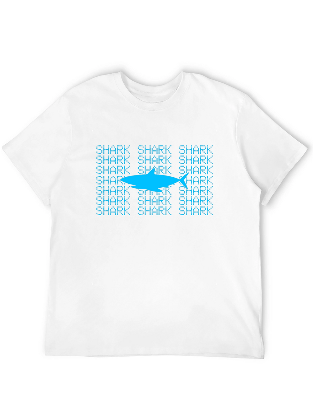 Shark Pattern T-Shirt - Cool Graphic Tee