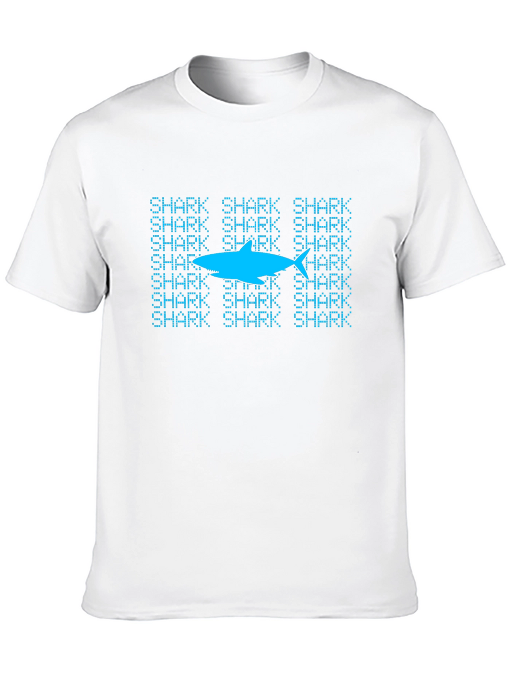 Shark Pattern T-Shirt - Cool Graphic Tee