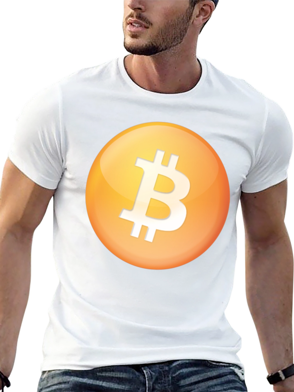 Bitcoin Logo Black T-Shirt
