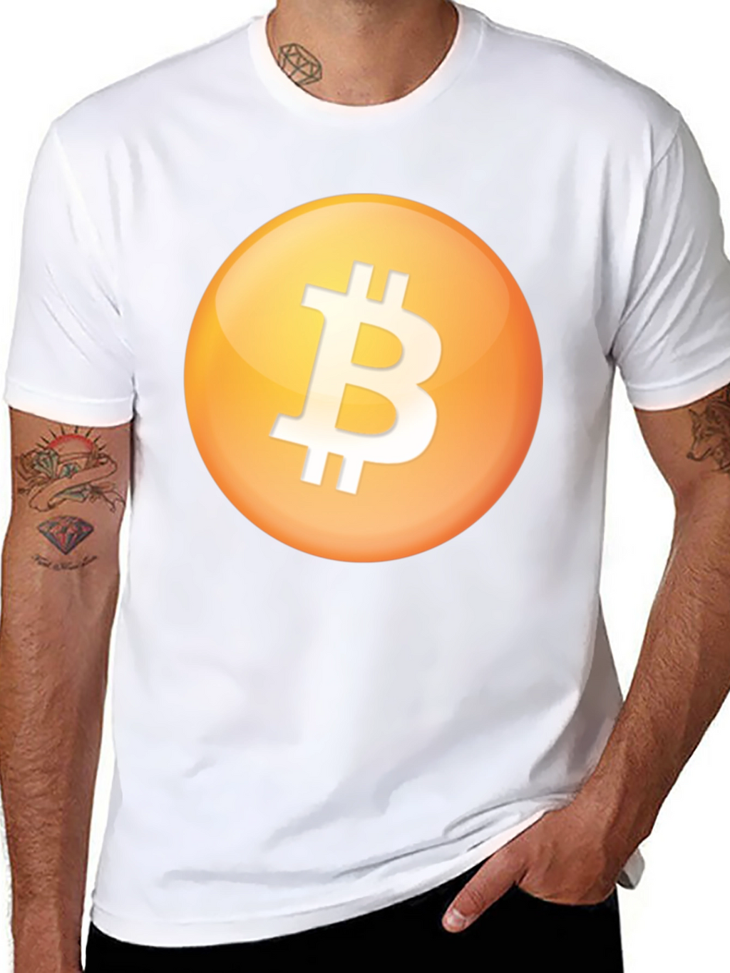Bitcoin Logo Black T-Shirt