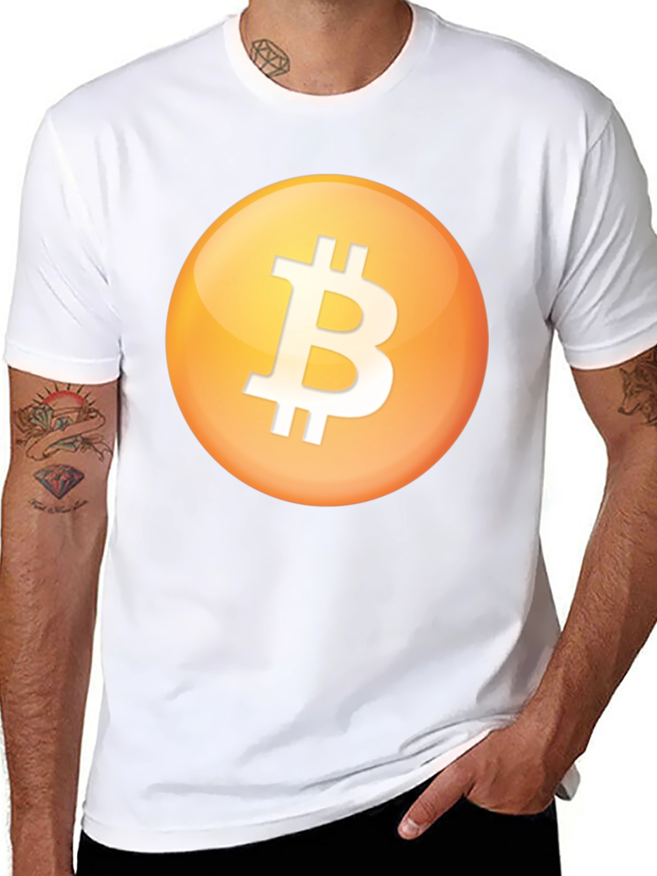 Bitcoin Logo Black T-Shirt