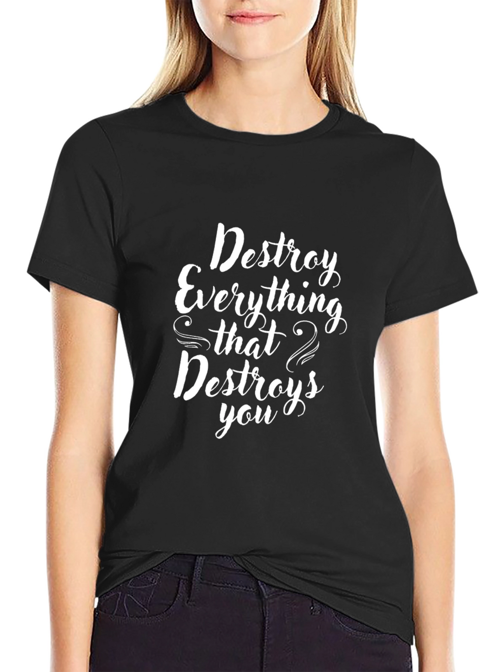 Destroy Everything Black Graphic Tee