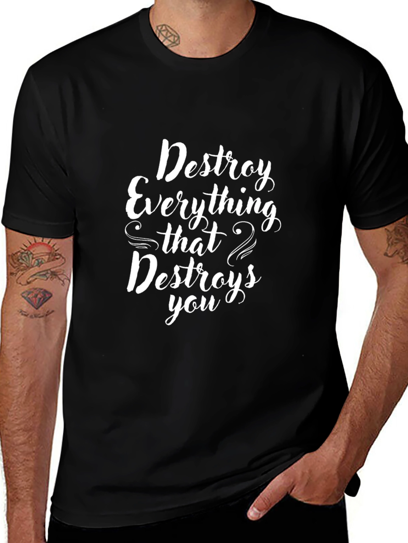 Destroy Everything Black Graphic Tee