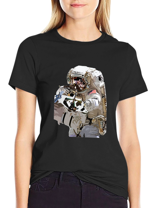 Astronaut Graphic Black T-Shirt