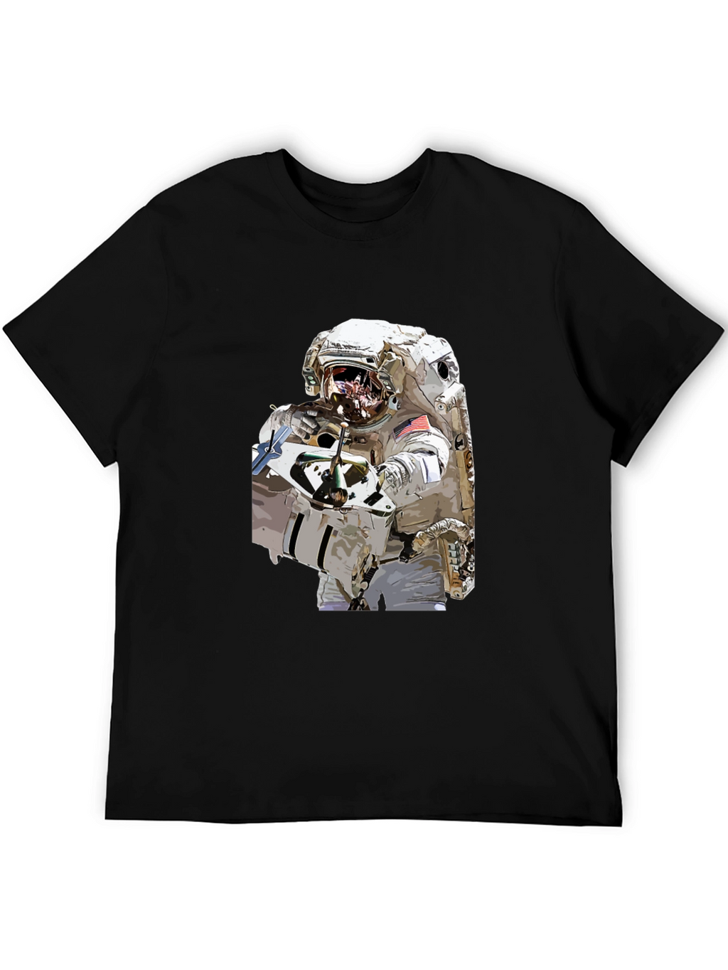 Astronaut Graphic Black T-Shirt