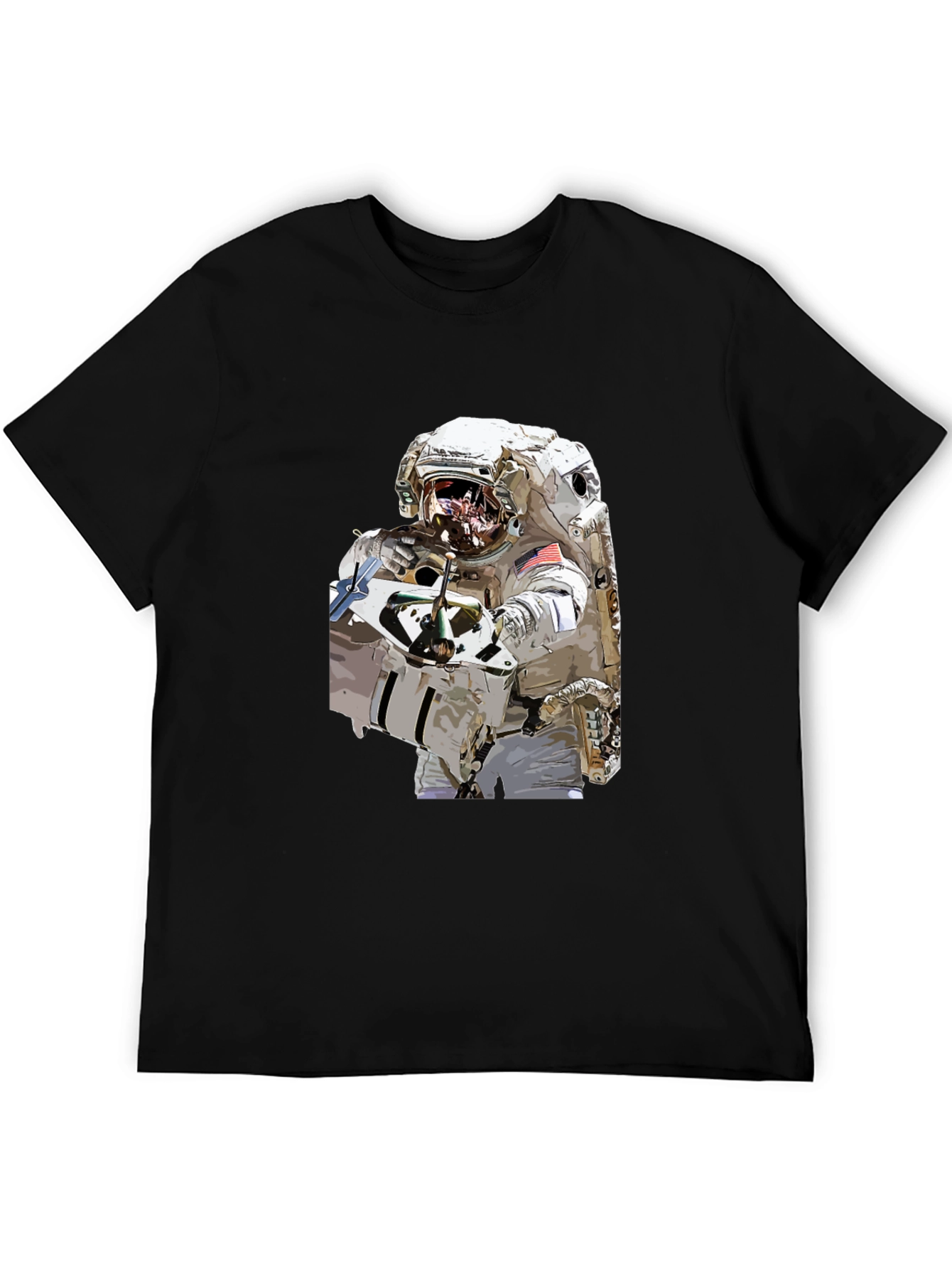 Astronaut Graphic Black T-Shirt