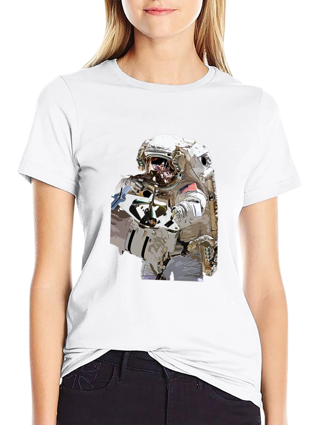 Astronaut Graphic Black T-Shirt