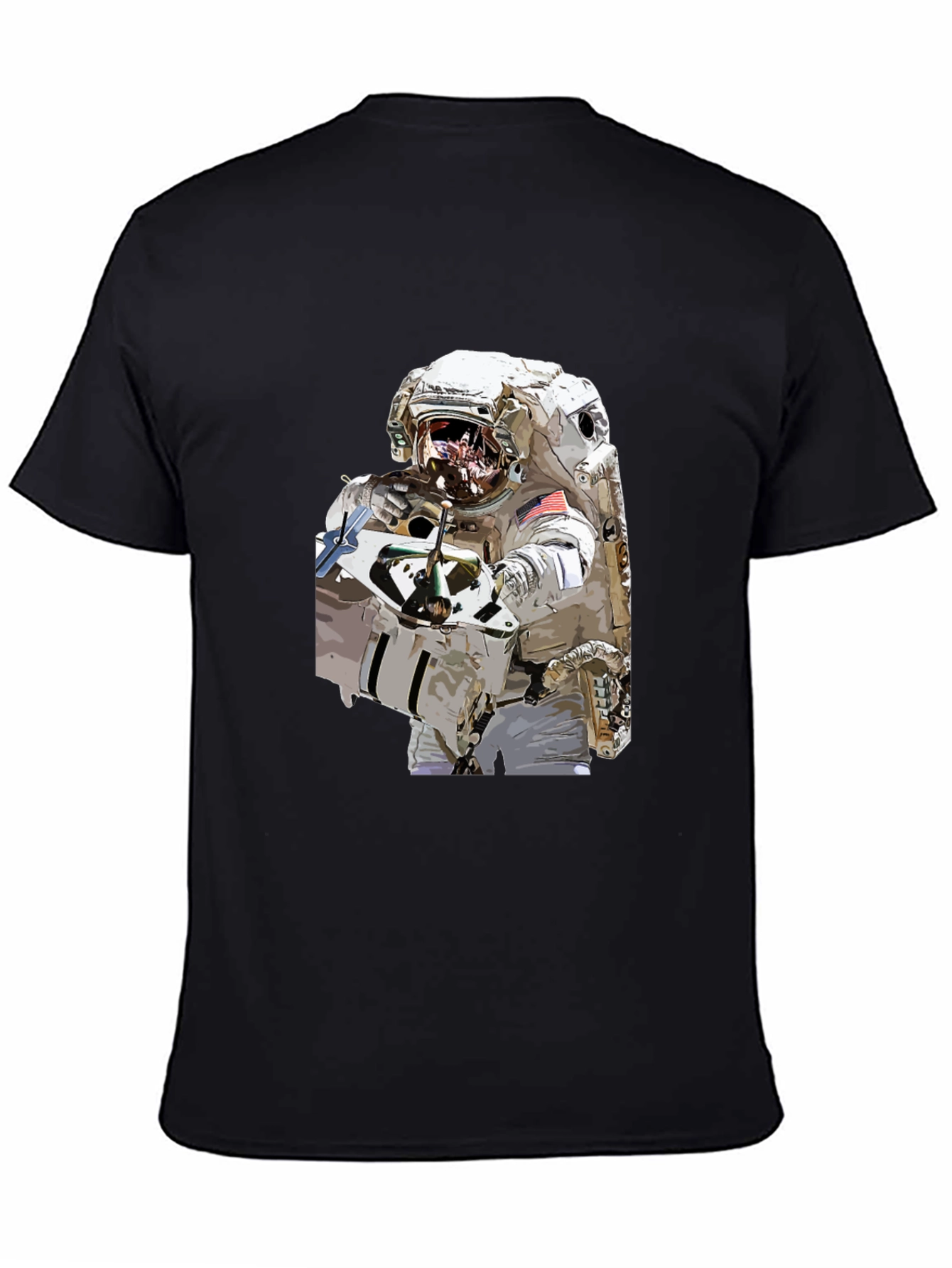 Astronaut Graphic Black T-Shirt