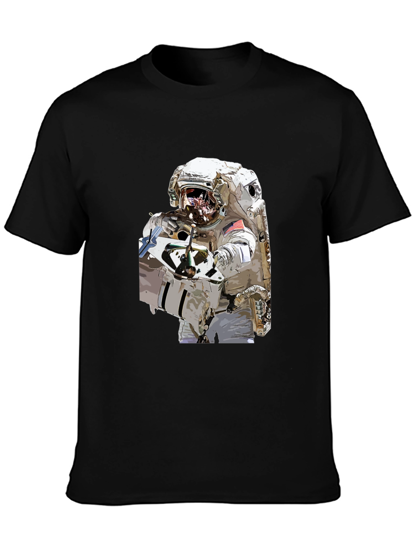 Astronaut Graphic Black T-Shirt