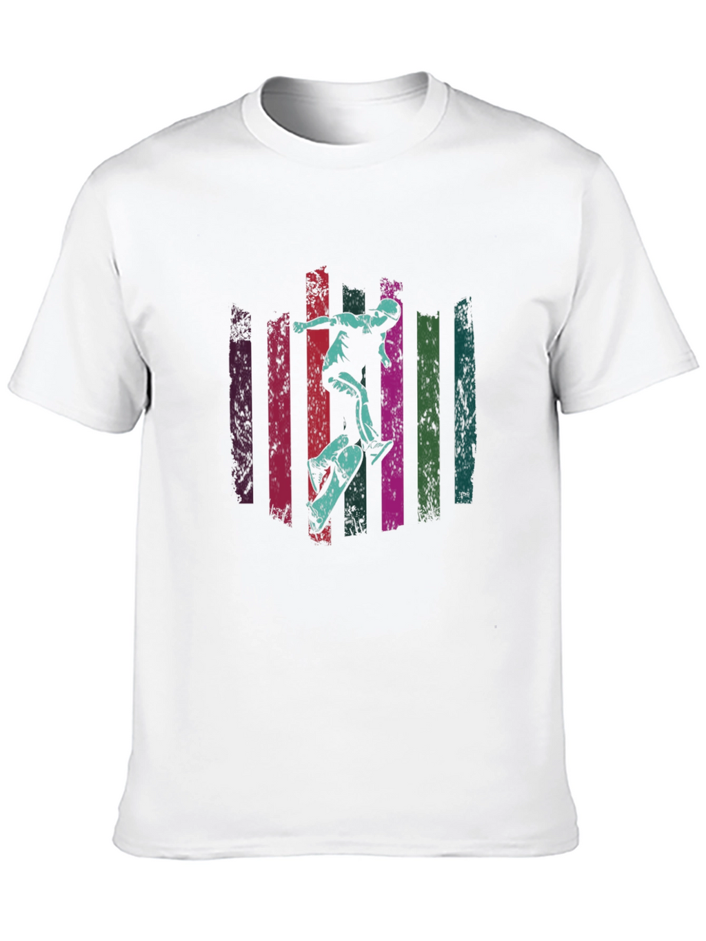 Skateboarding Graphic Tee - Black