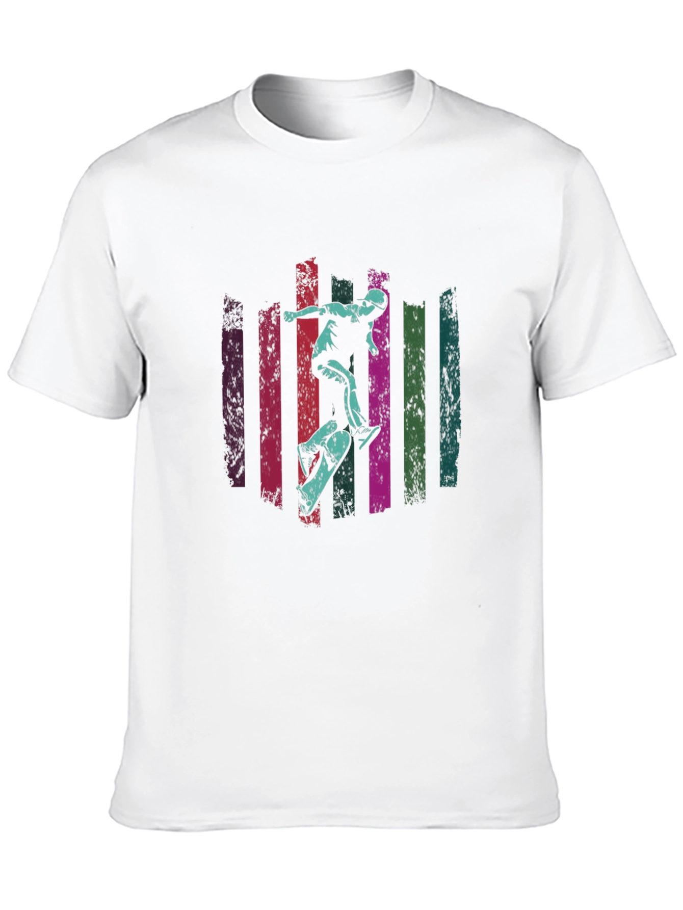 Skateboarding Graphic Tee - Black