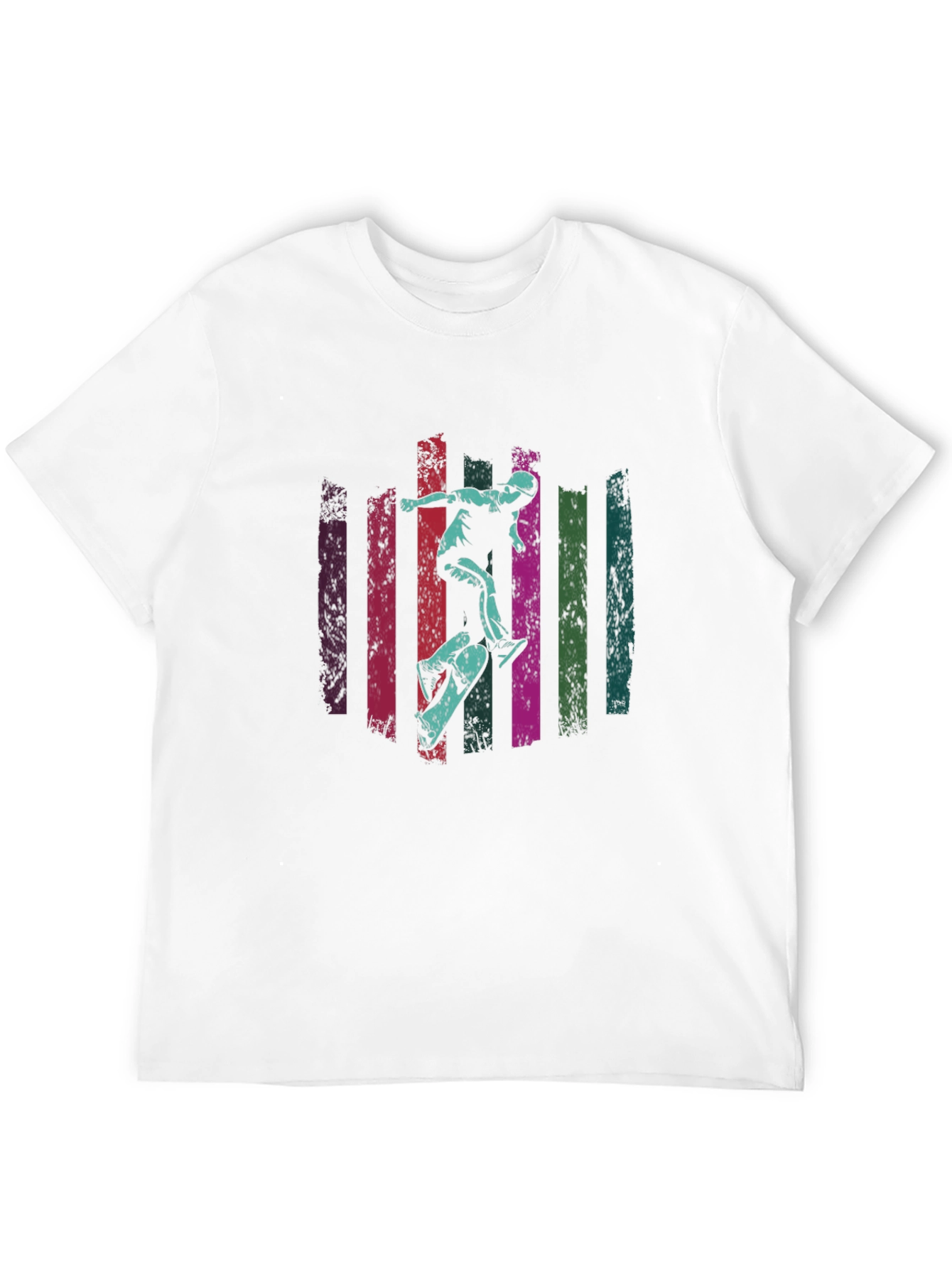 Skateboarding Graphic Tee - Black