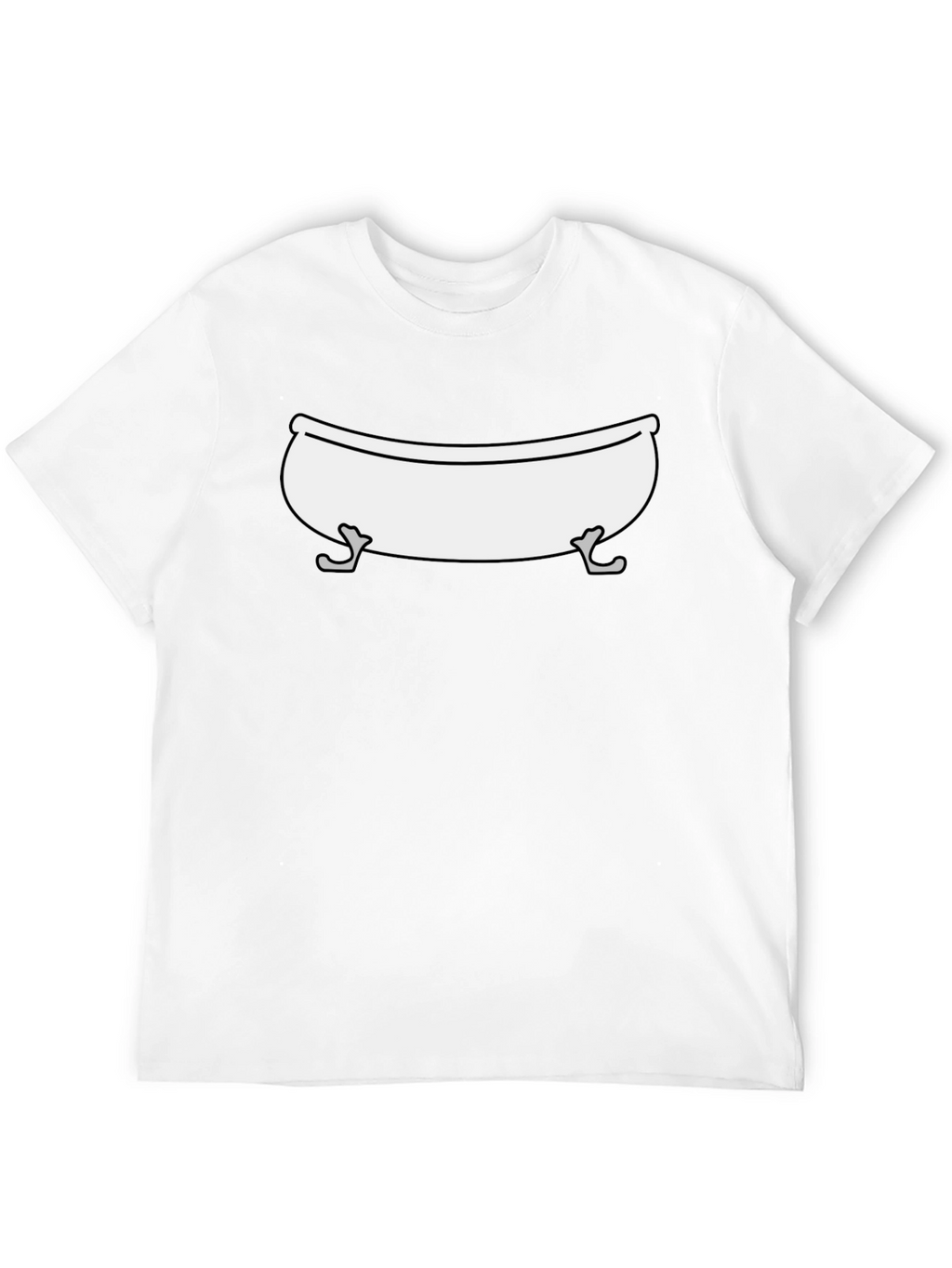 Bathtub Graphic T-Shirt - Mens Black Cotton Tee