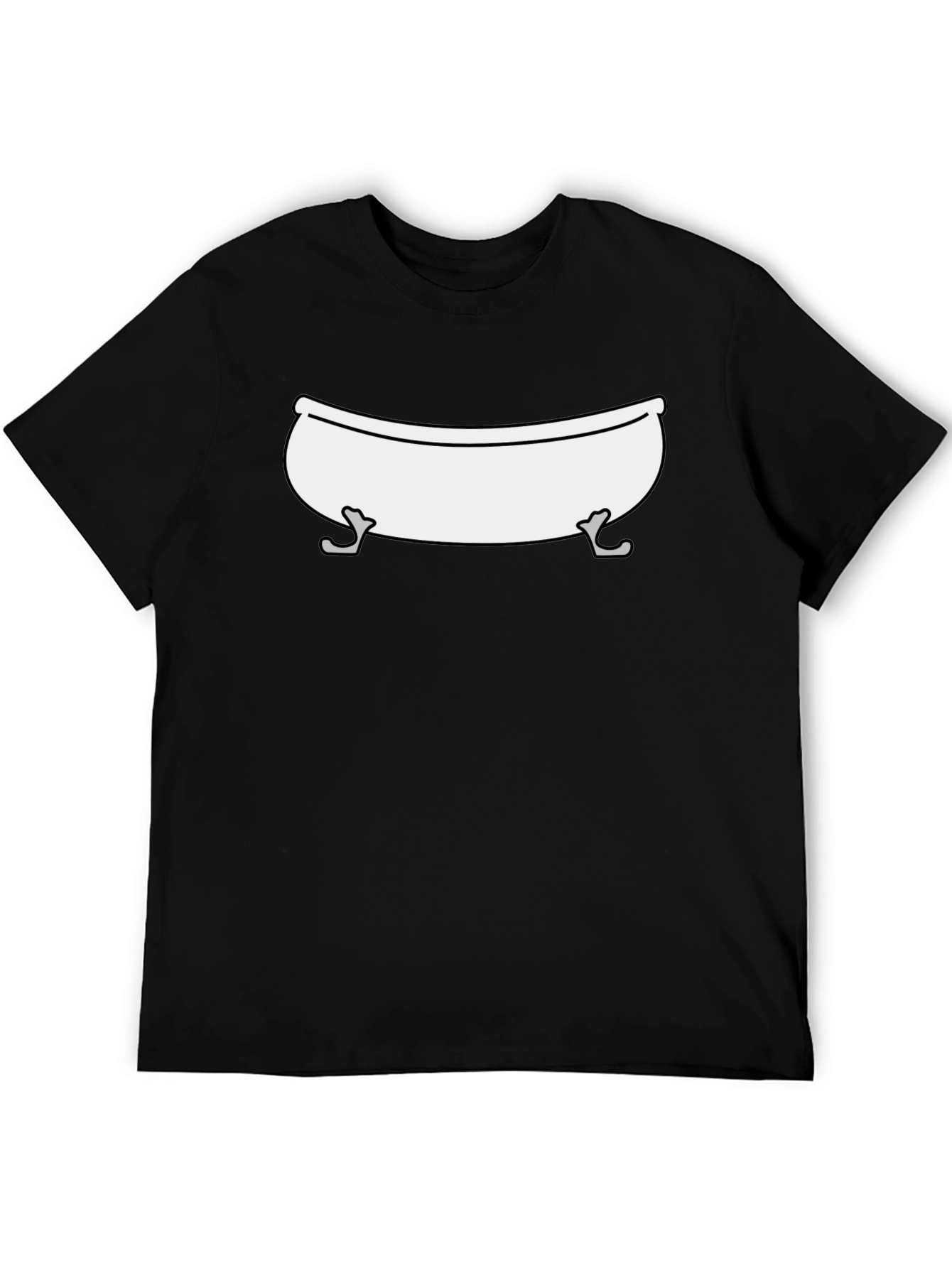 Bathtub Graphic T-Shirt - Mens Black Cotton Tee