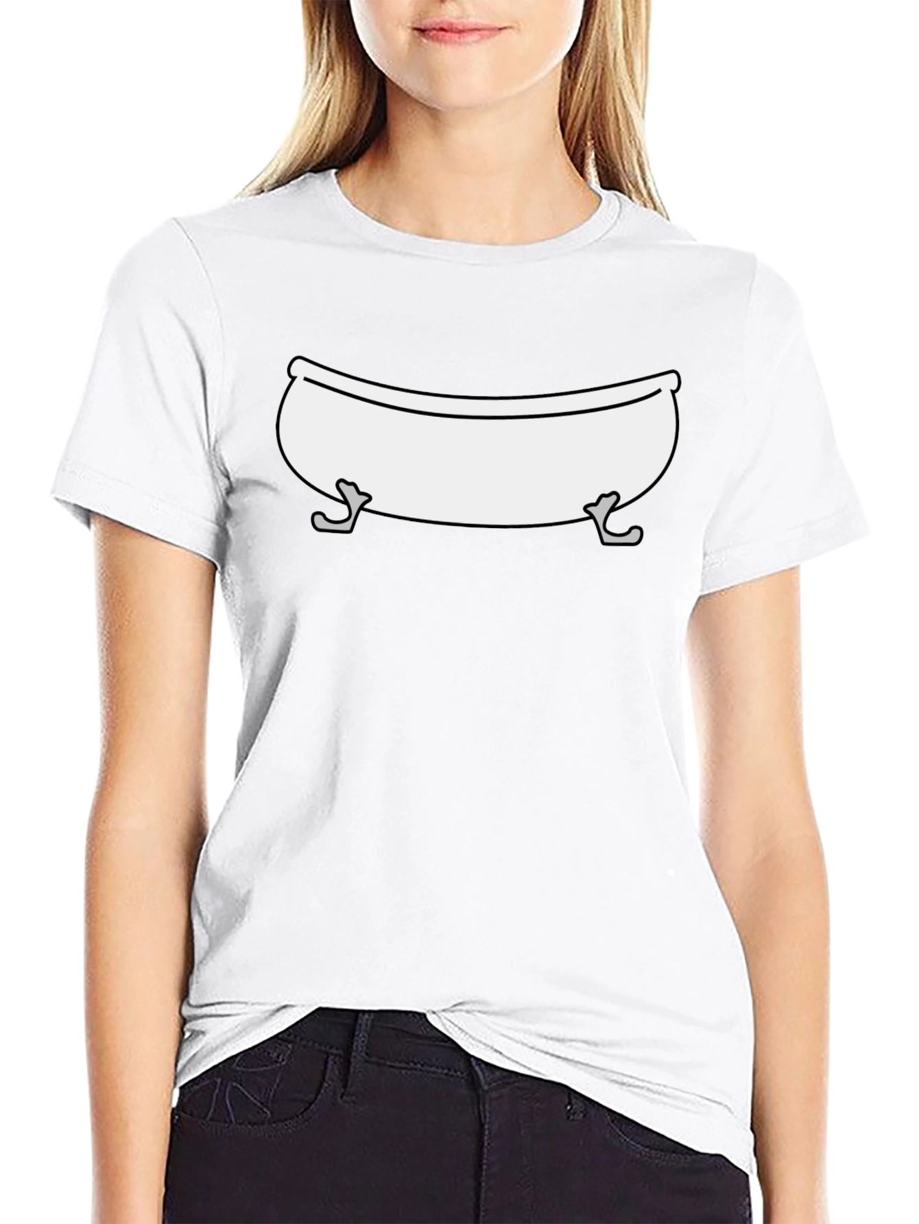Bathtub Graphic T-Shirt - Mens Black Cotton Tee