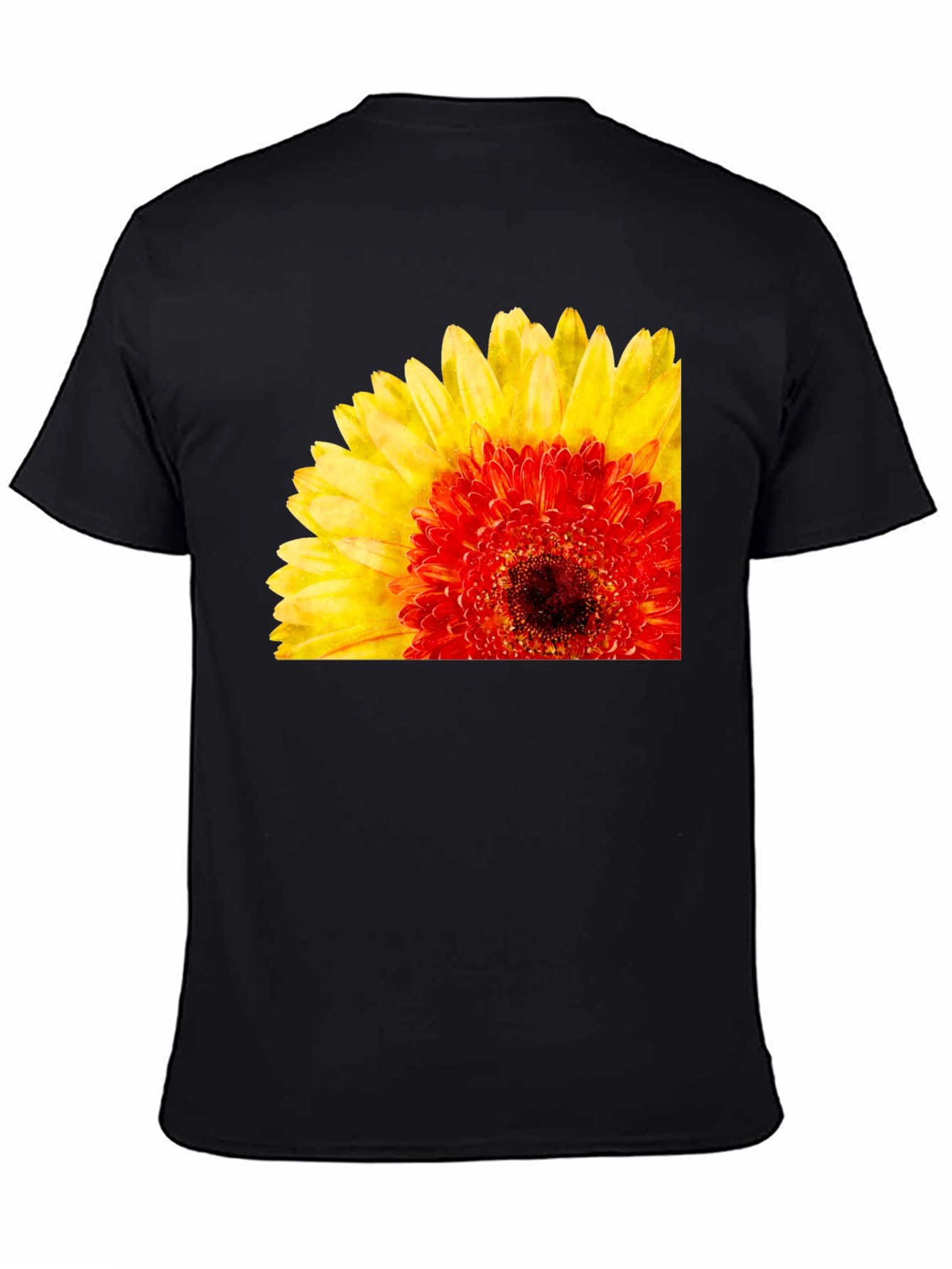Floral Print Crew Neck Short Sleeve T-Shirt