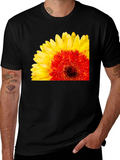Floral Print Crew Neck Short Sleeve T-Shirt
