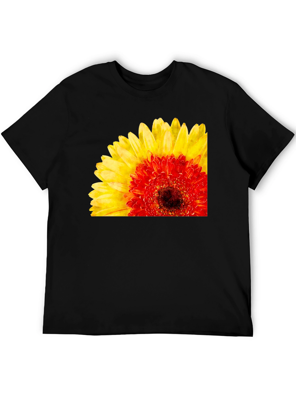 Floral Print Crew Neck Short Sleeve T-Shirt