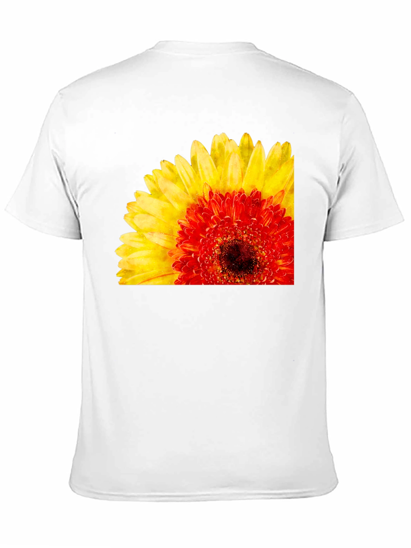 Floral Print Crew Neck Short Sleeve T-Shirt