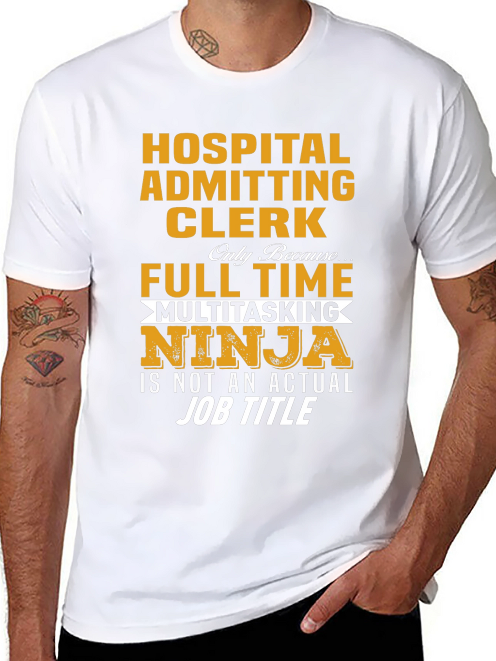 Hospital Admitting Clerk Ninja T-Shirt