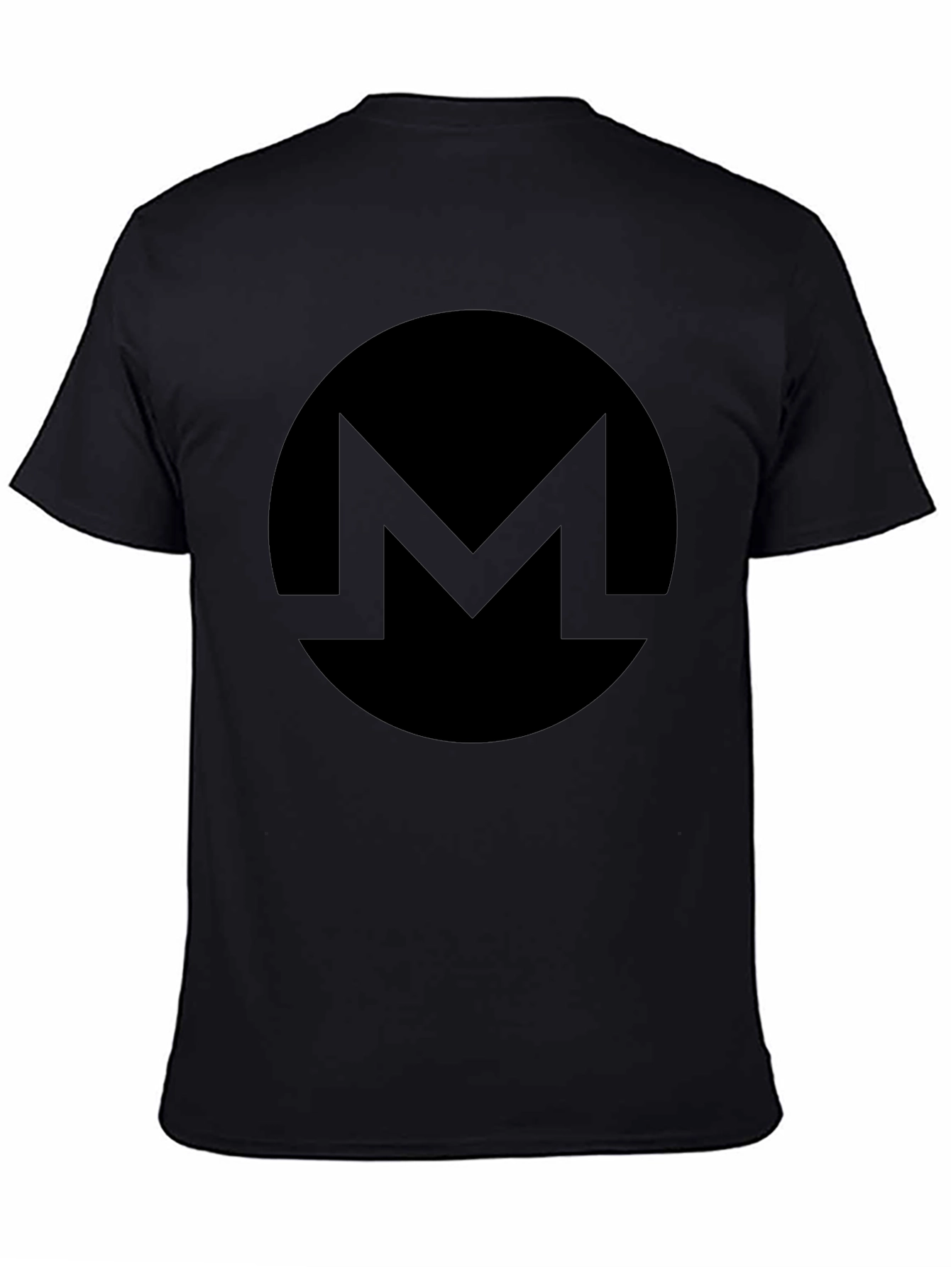 Monero Crypto T-Shirt - Black Minimalist Design