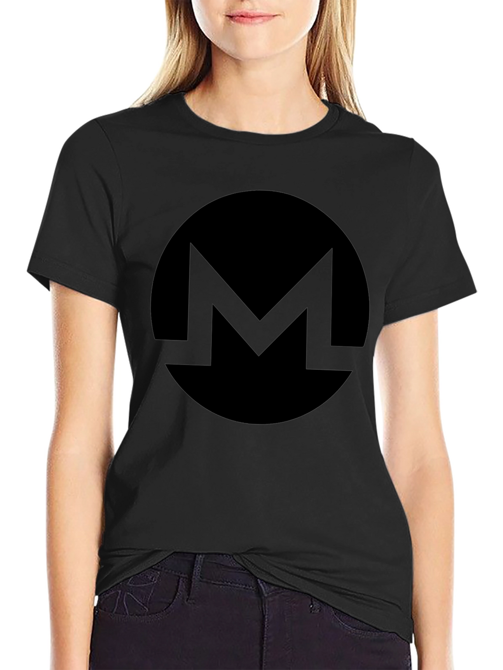 Monero Crypto T-Shirt - Black Minimalist Design