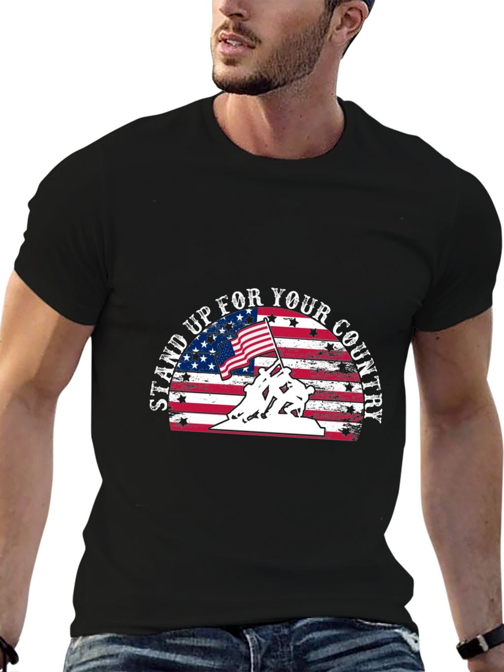 Patriotic Stand Up For Your Country T-Shirt