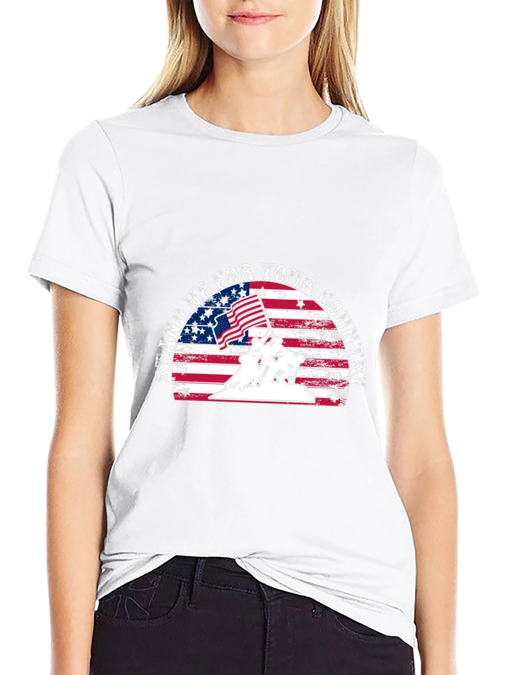Patriotic Stand Up For Your Country T-Shirt