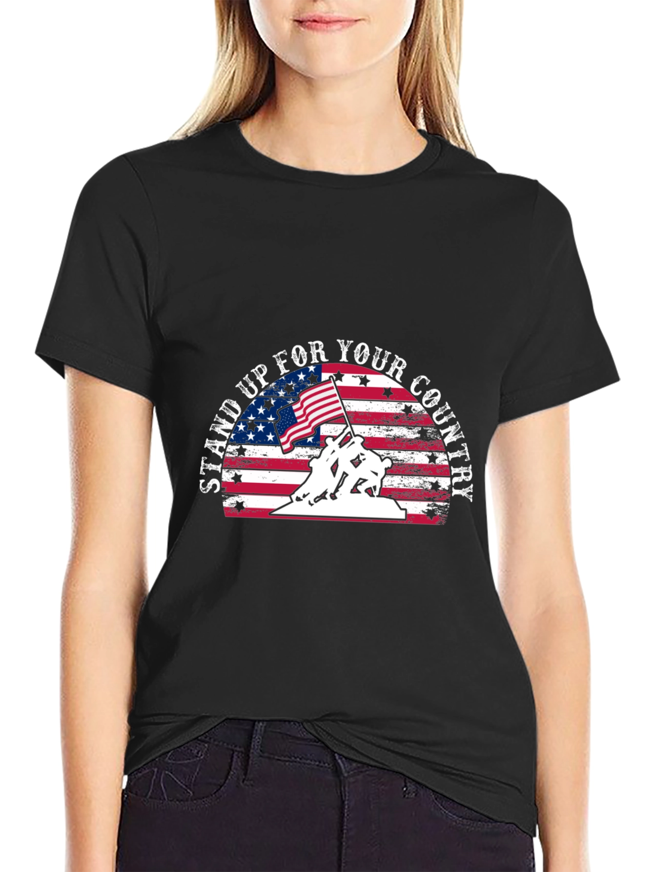 Patriotic Stand Up For Your Country T-Shirt
