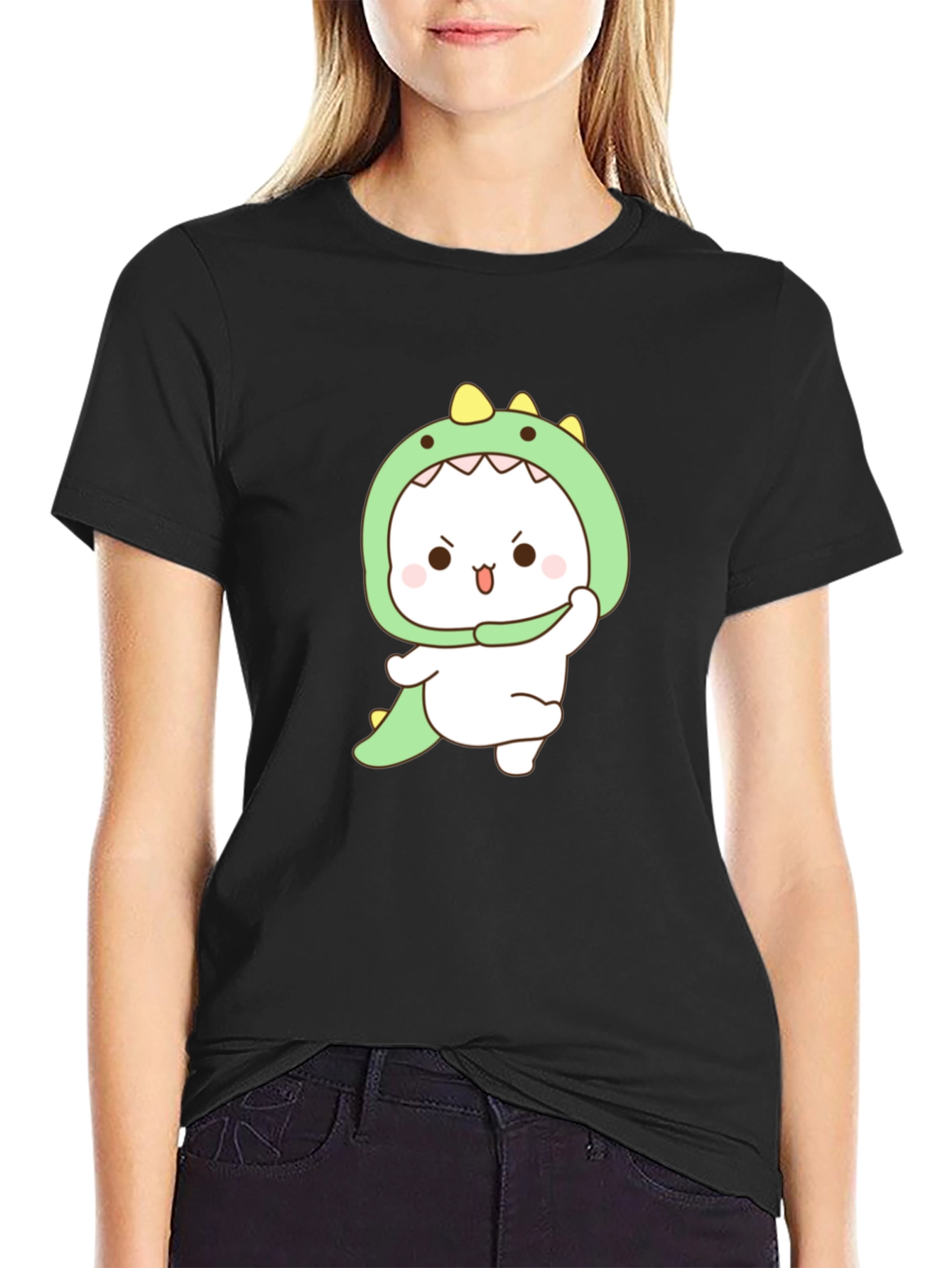 Cute Dinosaur Costume Graphic T-Shirt