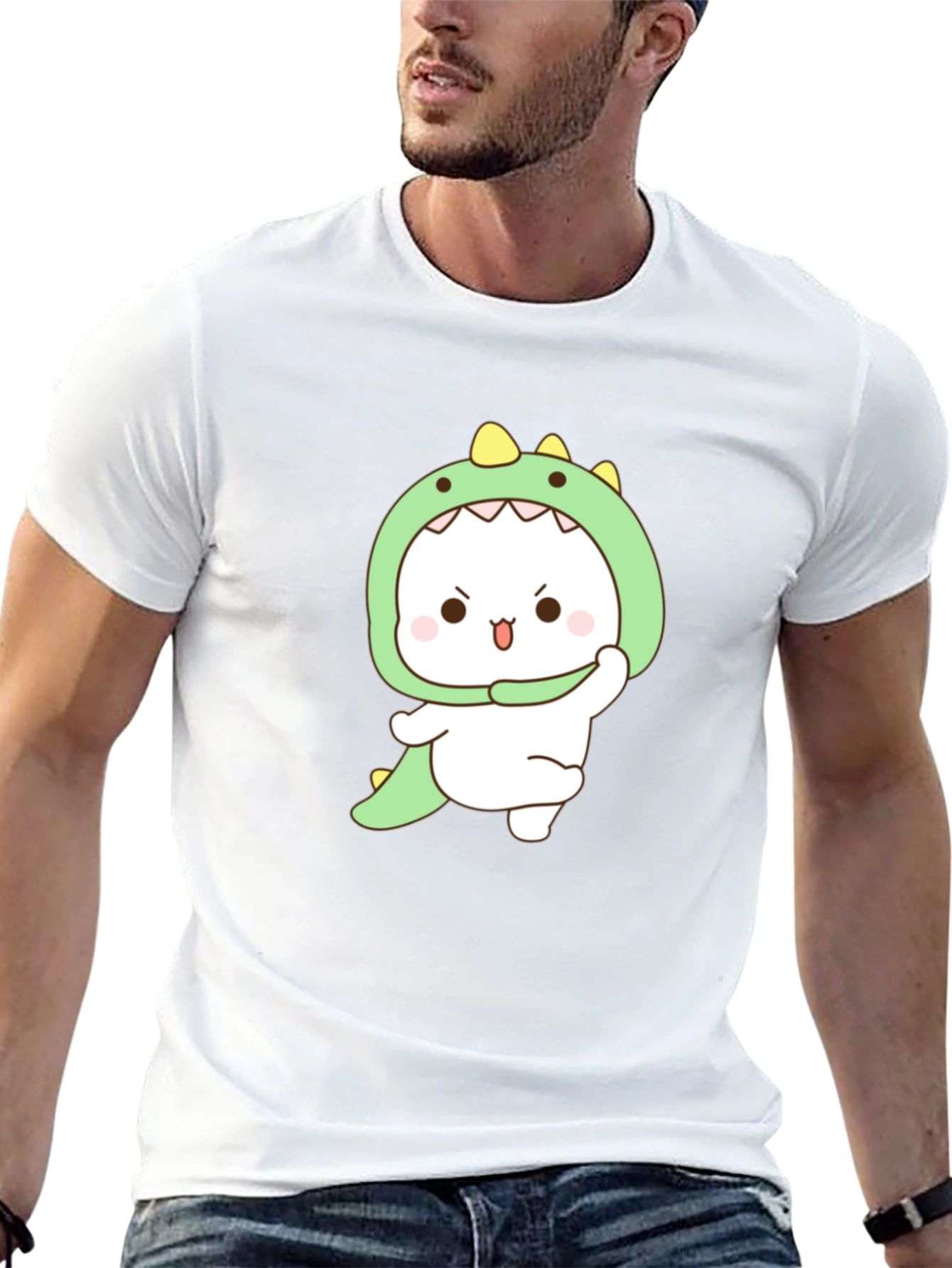 Cute Dinosaur Costume Graphic T-Shirt