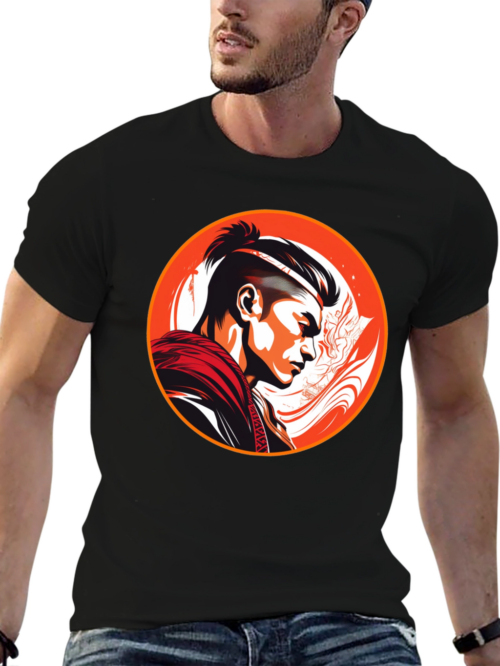 Samurai Warrior Graphic T-Shirt