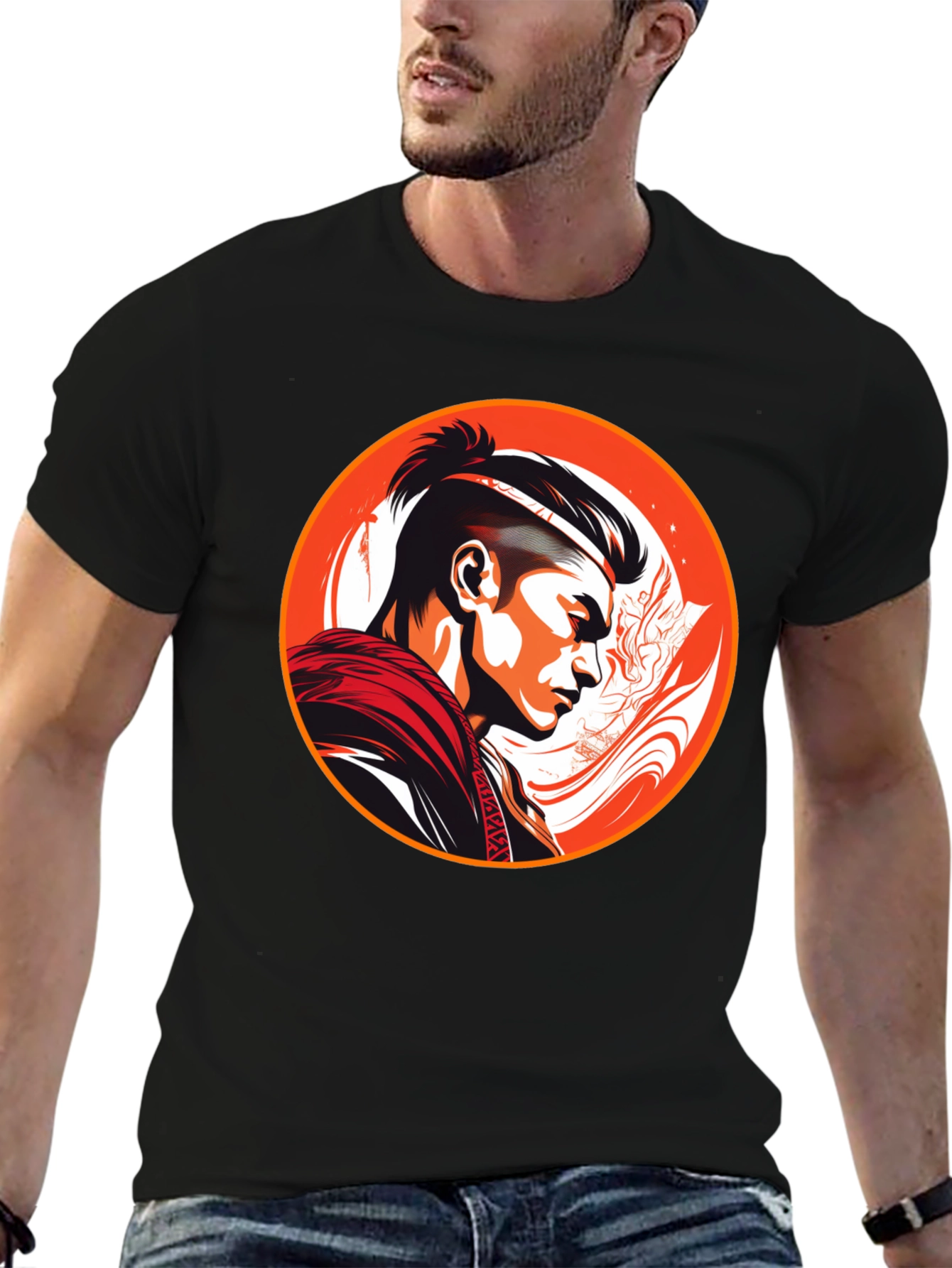 Samurai Warrior Graphic T-Shirt