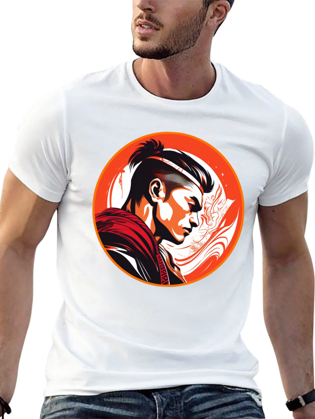 Samurai Warrior Graphic T-Shirt