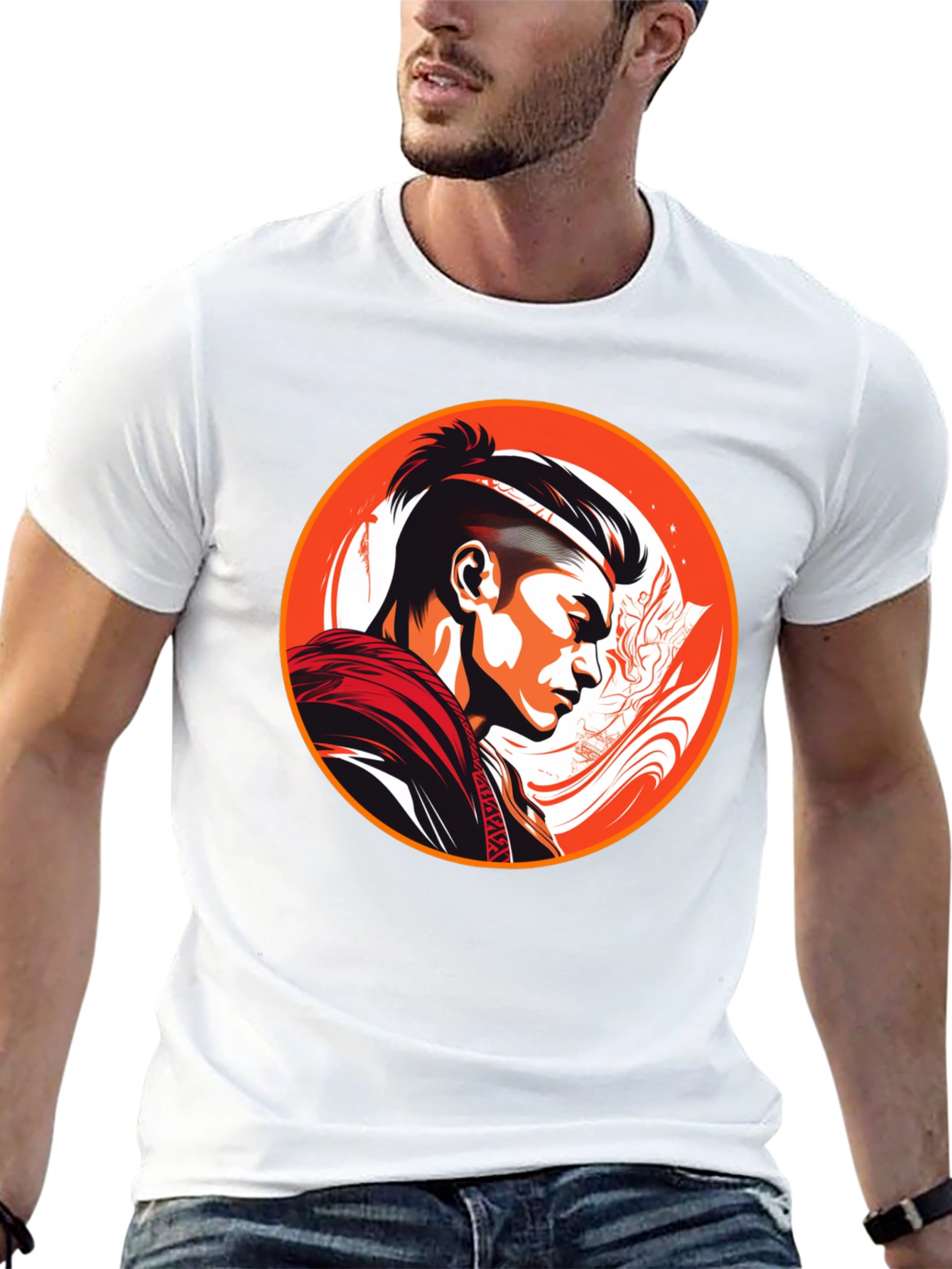 Samurai Warrior Graphic T-Shirt