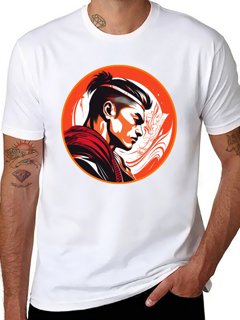 Samurai Warrior Graphic T-Shirt
