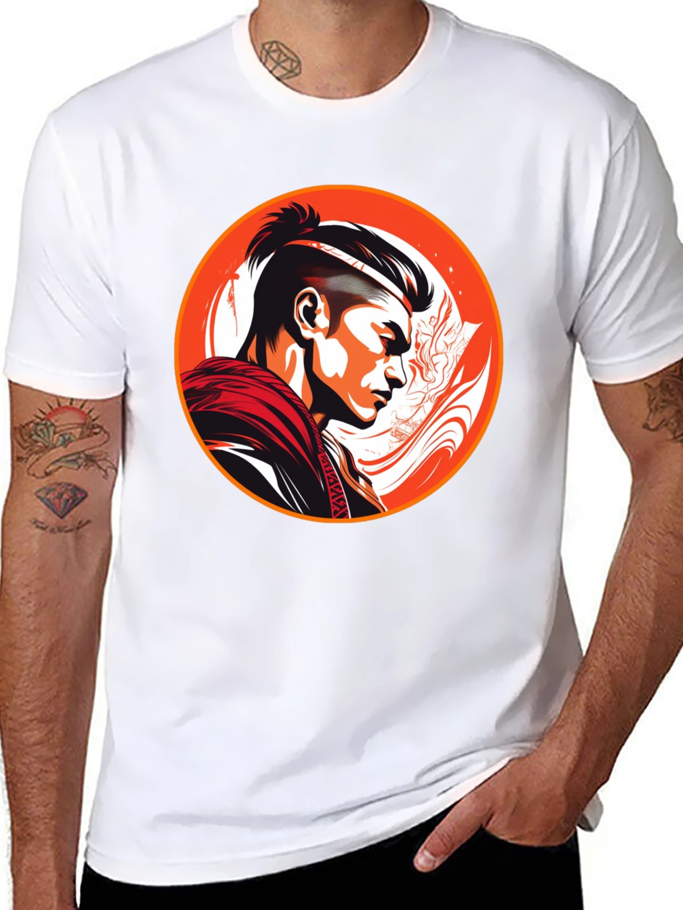 Samurai Warrior Graphic T-Shirt