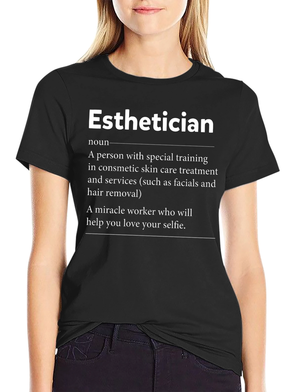 Esthetician Definition T-Shirt Skincare Specialist Gift