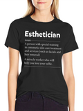 Esthetician Definition T-Shirt Skincare Specialist Gift